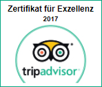 TripAdvisor - Zertifikat für Exzellenz 2017